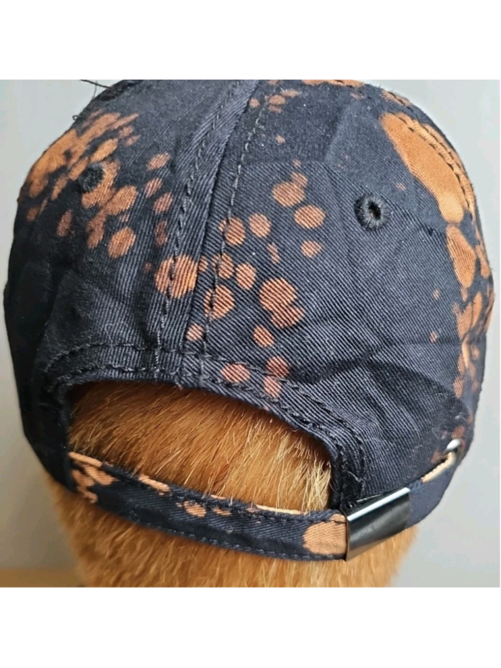 Wu-Tang Clan Baseball Cap Tie-Dye Black Embroidered Logo Adjustable Strap - Picture 5 of 10